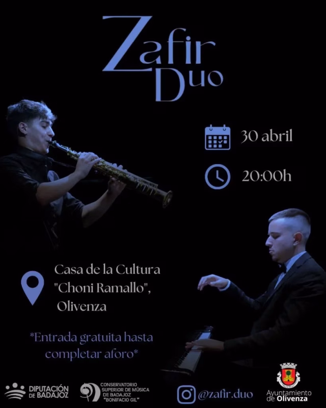 Concierto de Zafir Duo en Olivenza en Olivenza