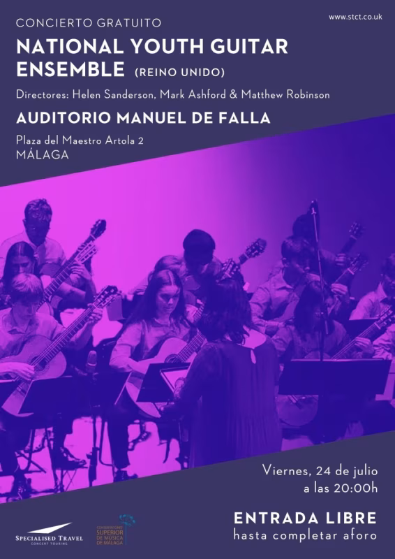 Concierto Gratuito | NATIONAL YOUTH GUITAR ENSEMBLE | Málaga en Granada