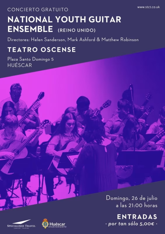 Concierto | NATIONAL YOUTH GUITAR ENSEMBLE | Huéscar en Huéscar
