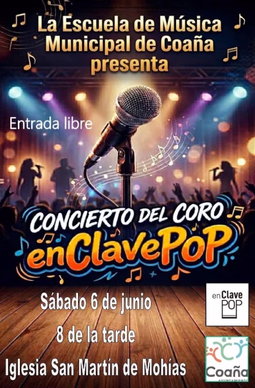 Concierto y presentación del Coro enClavePOP en Coaña