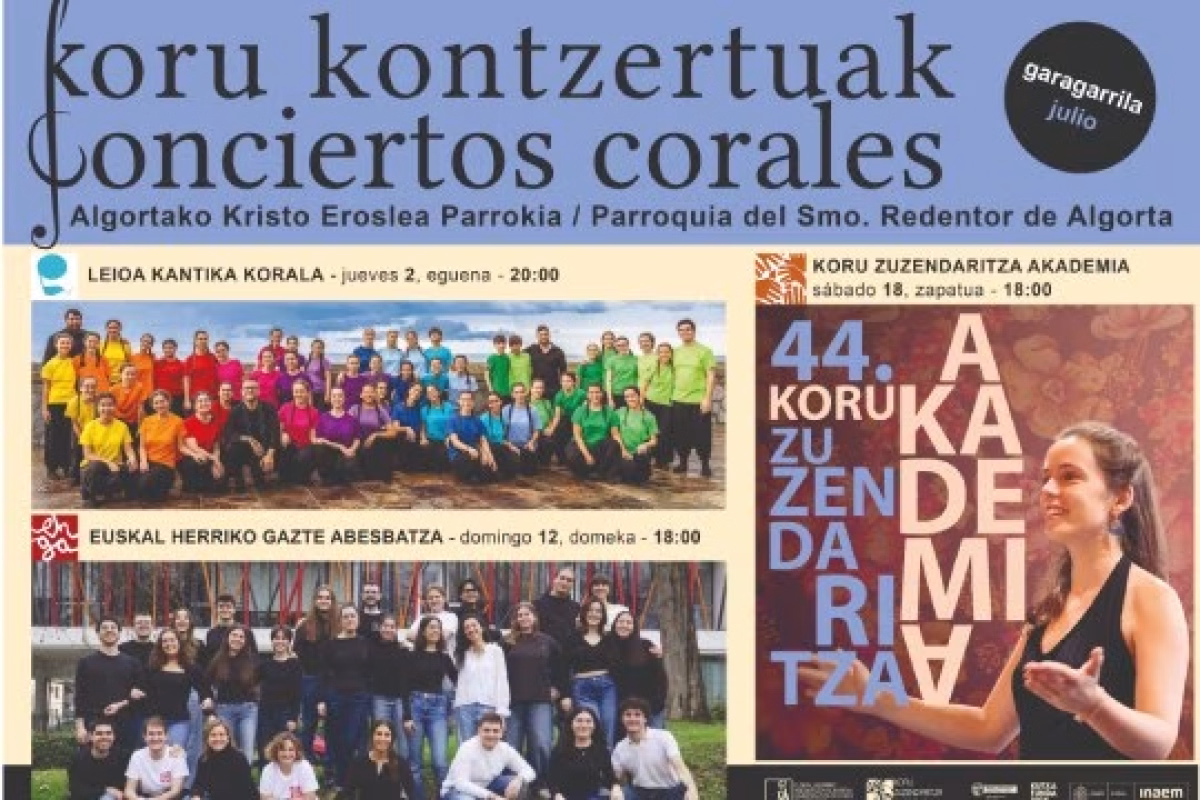 Conciertos Corales: Coro joven de Euskal Herria en Getxo