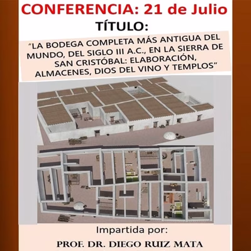 Conferencia 'La bodega completa más antigua del mundo, del siglo III a.C., en la Sierra de San Cristóbal' en El Puerto de Santa María