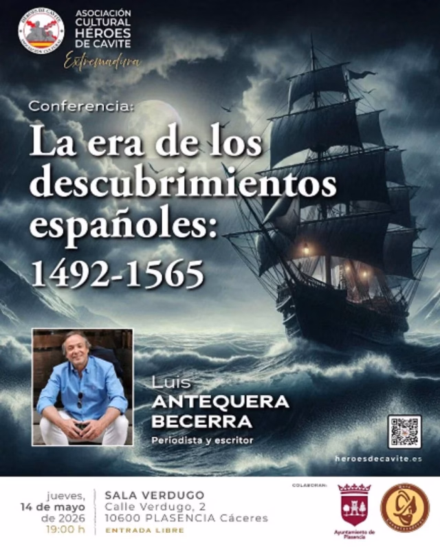 Conferencia "La era de los descubrientos españoles 1492-1565" en Plasencia en Plasencia