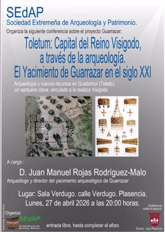 Conferencia sobre Toletum, Capital del Reino Visigodo, en Plasencia en Plasencia