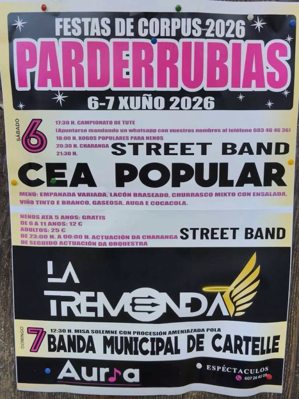 Corpus de Parderrubias (2026) en A Merca en A Merca