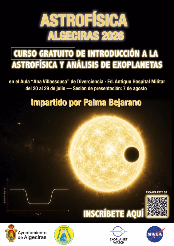 Curso Introducción a la Astrofísica y Análisis de Exoplanetas en Algeciras