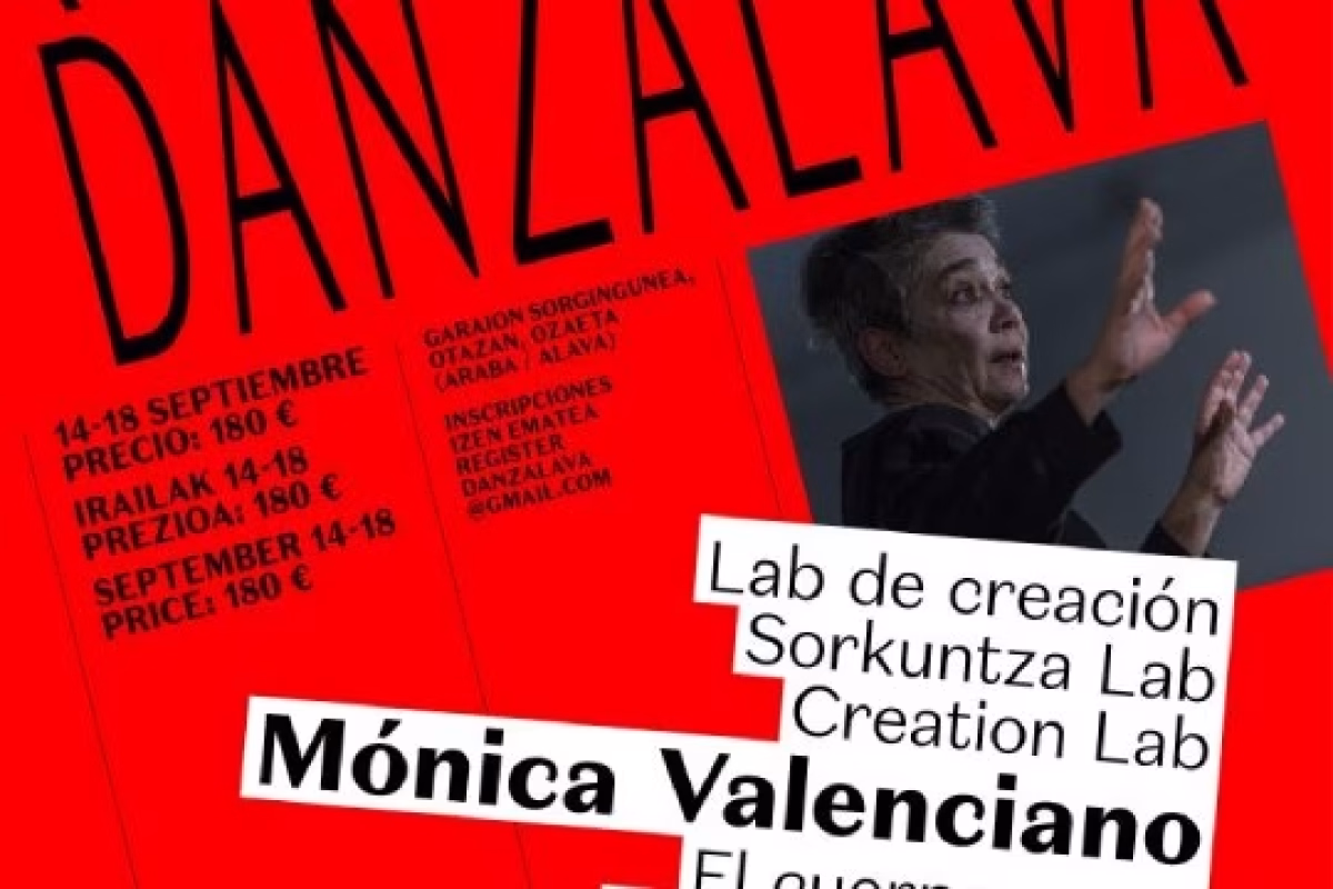 danZálava 2026: LAB de creación: MÓNICA VALENCIANO en Barrundia