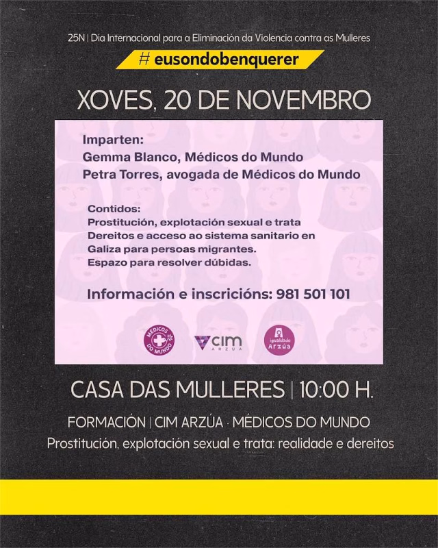 Día Internacional da Elimianción da Violencia contra as Mulleres en Arzúa en Arzúa