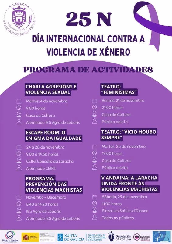 Día Internacional da Eliminación da Violencia Contra as Mulleres en A Laracha en A Laracha