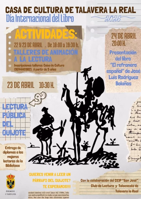 Día Internacional del Libro en Talavera la Real en Talavera la Real