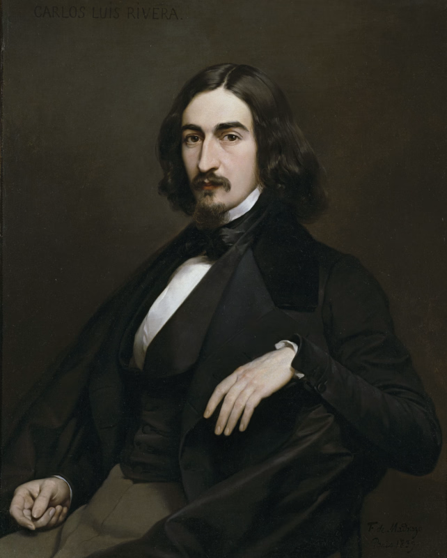El retrato de un caballero anónimo, de Luis de Madrazo en Santiago de Compostela