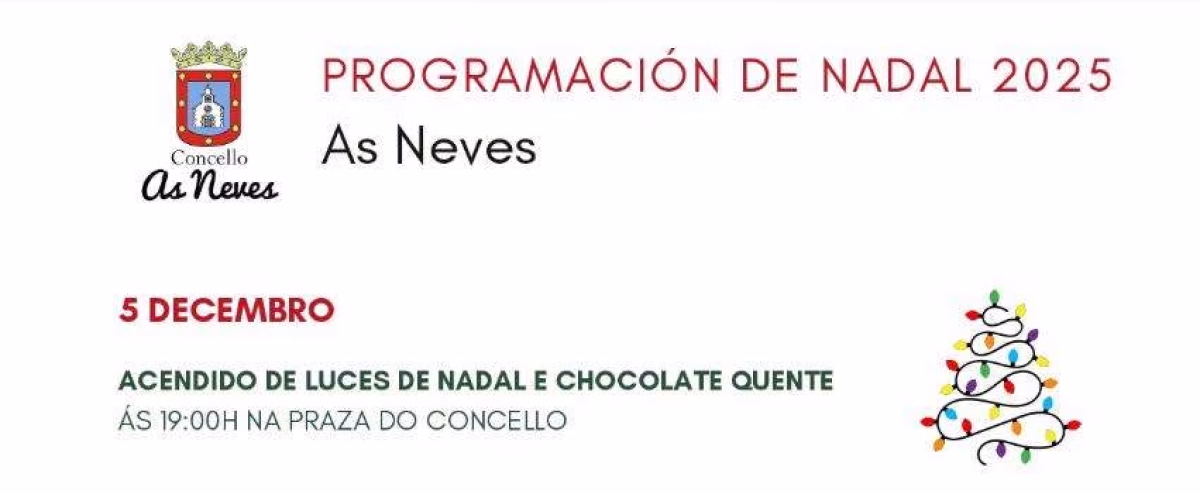 Encendido de las Luces de Navidad  en As Neves en As Neves