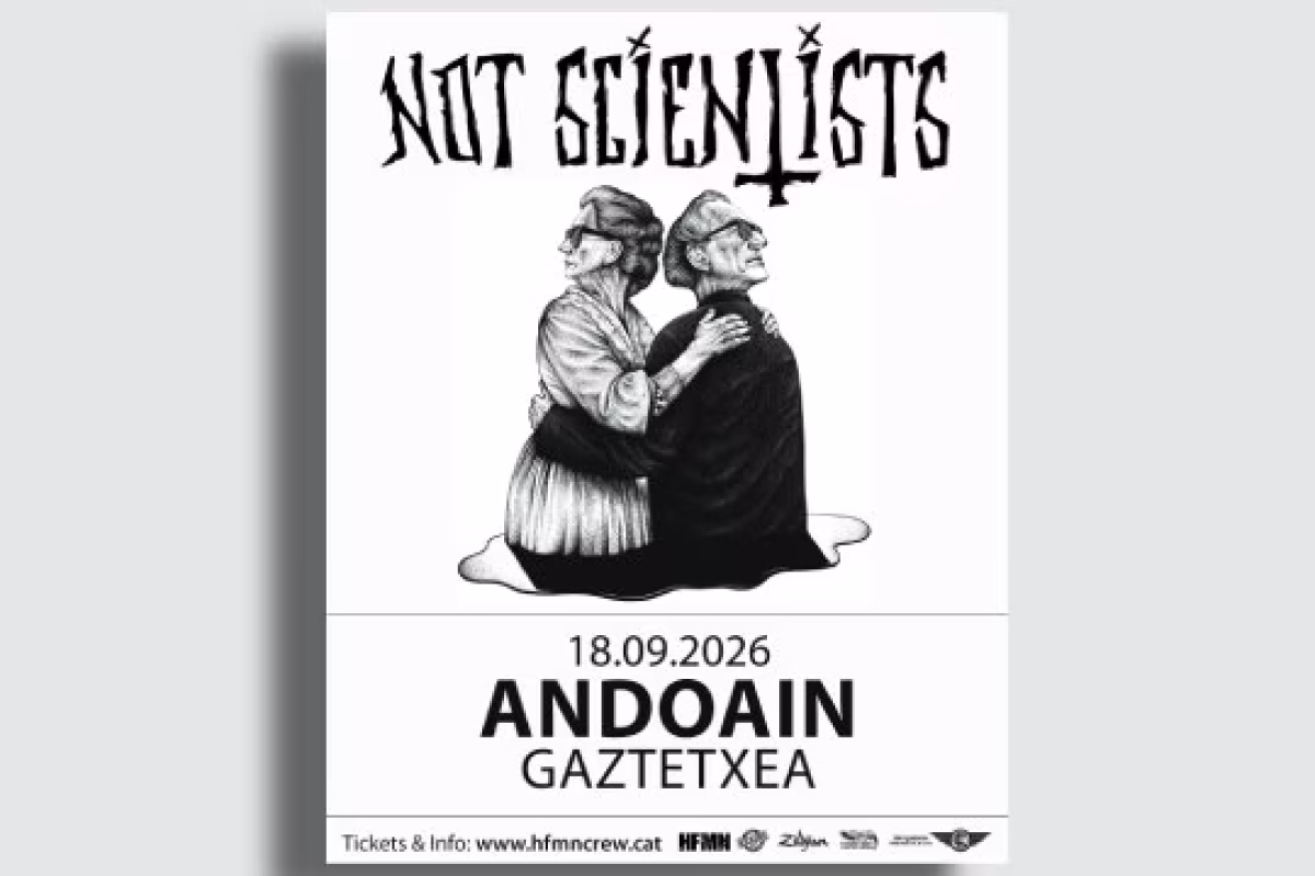 Entradas NOT SCIENTISTS (18 de septiembre - Andoain) en Andoain