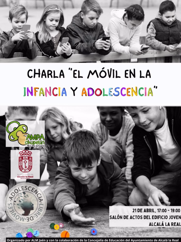Charla “El móvil en la infancia y adolescencia” en Alcalá la Real