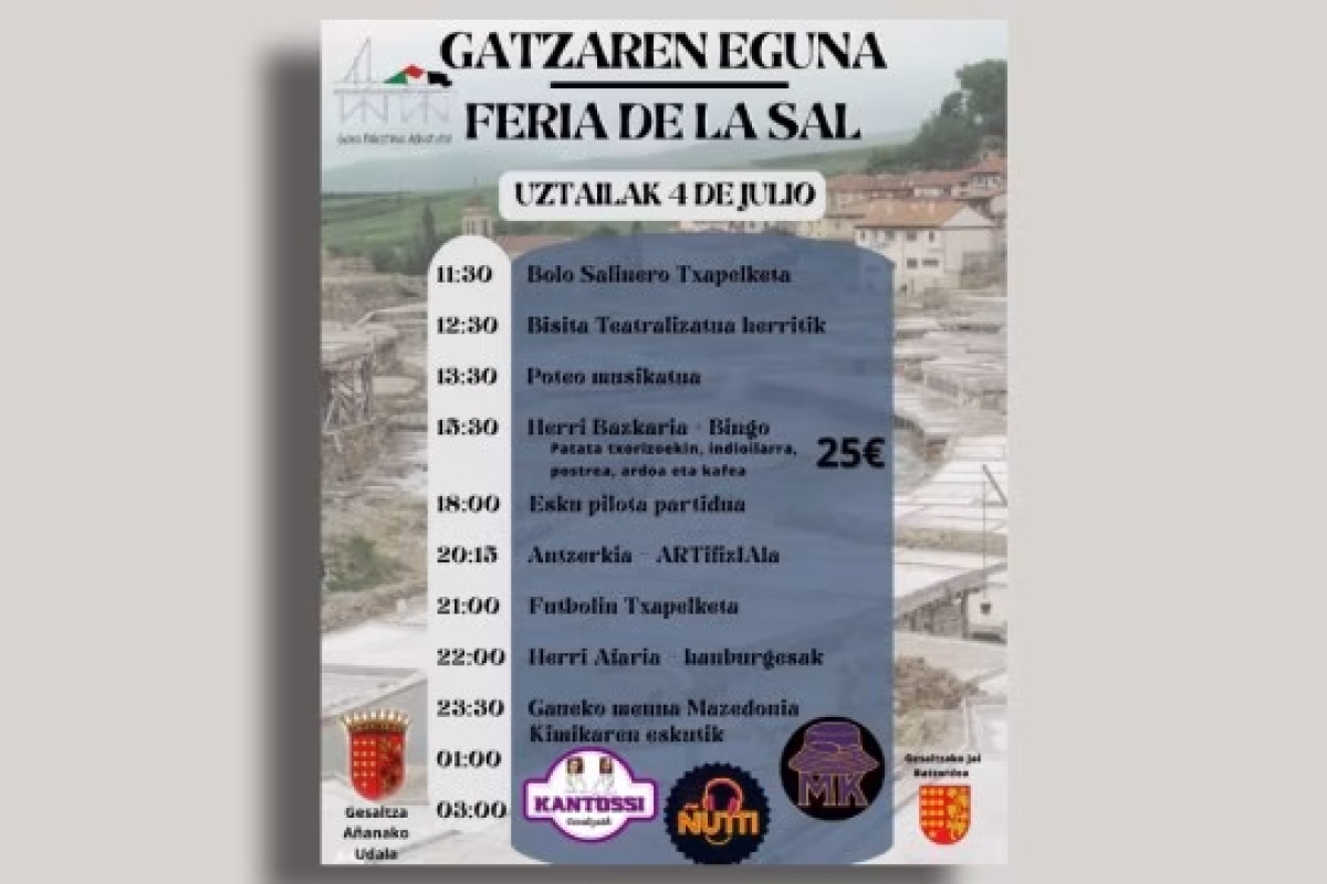 Feria de la Sal 2026 en Salinas de Añana en Añana