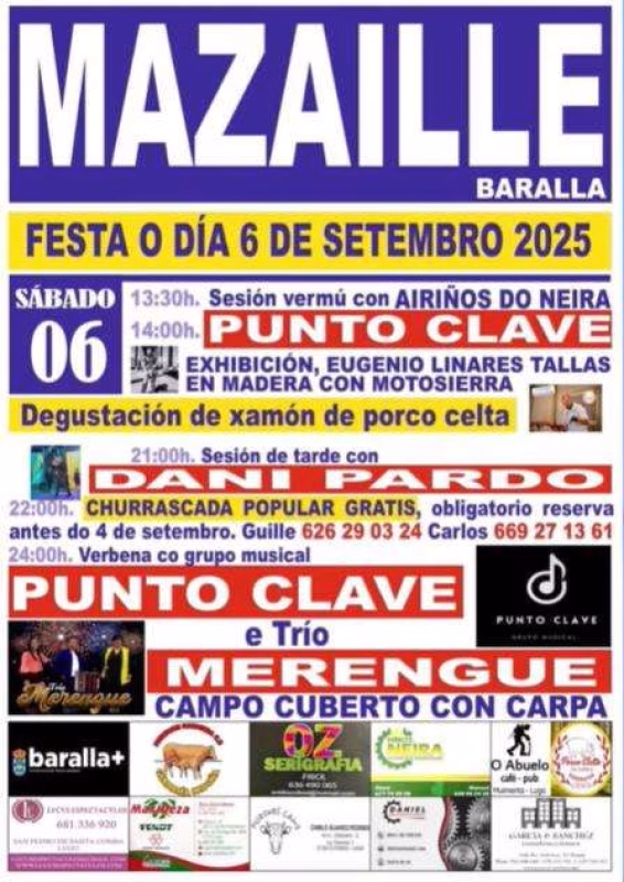 Festas de Mazaílle en Baralla en Baralla