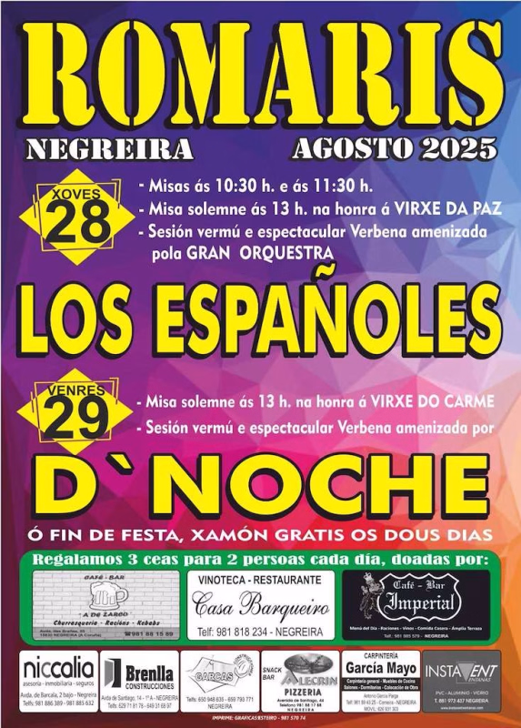 Festas de Romaris en Negreira en Negreira