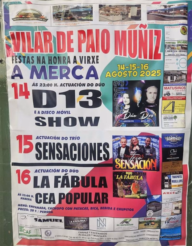 Festas de Vilar de Paio Muñiz en A Merca en A Merca