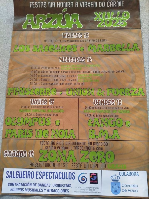 Festas do Carme en Arzúa en Arzúa