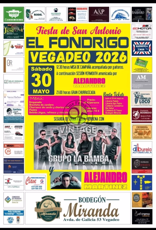 Fiesta de San Antonio en El Fondrigo en Vegadeo
