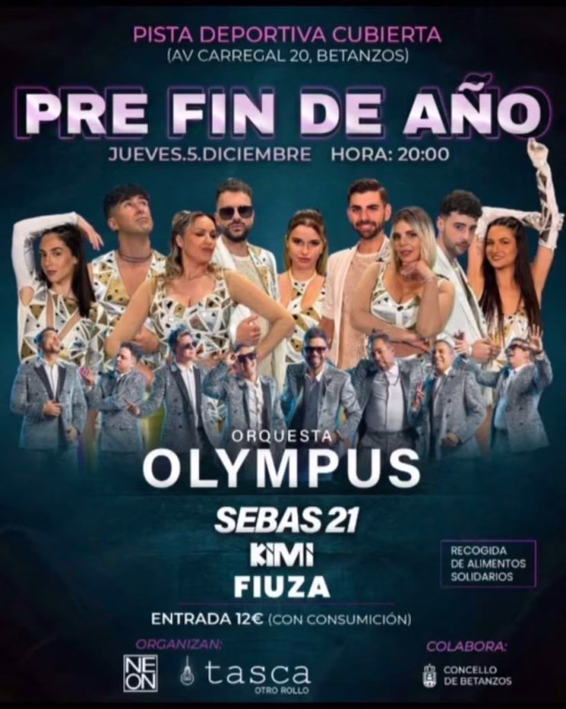 Fiesta Pre Fin de Año en Betanzos en Betanzos