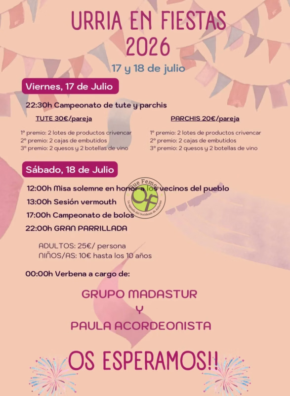 Fiestas de Urria 2026 en Somiedo