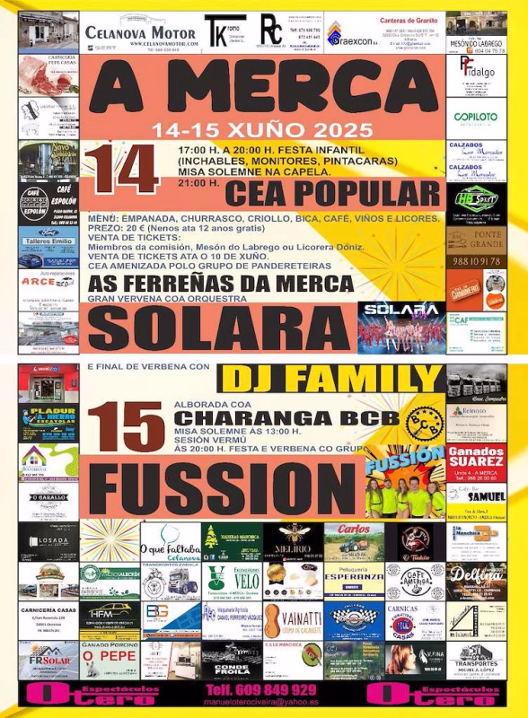 Fiestas en A Merca, ferias, romerías y festivales de A Merca en A Merca