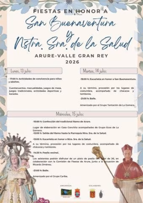 Fiestas en honor a San Buenaventura y Ntra. Sra. de la Salud en Arure