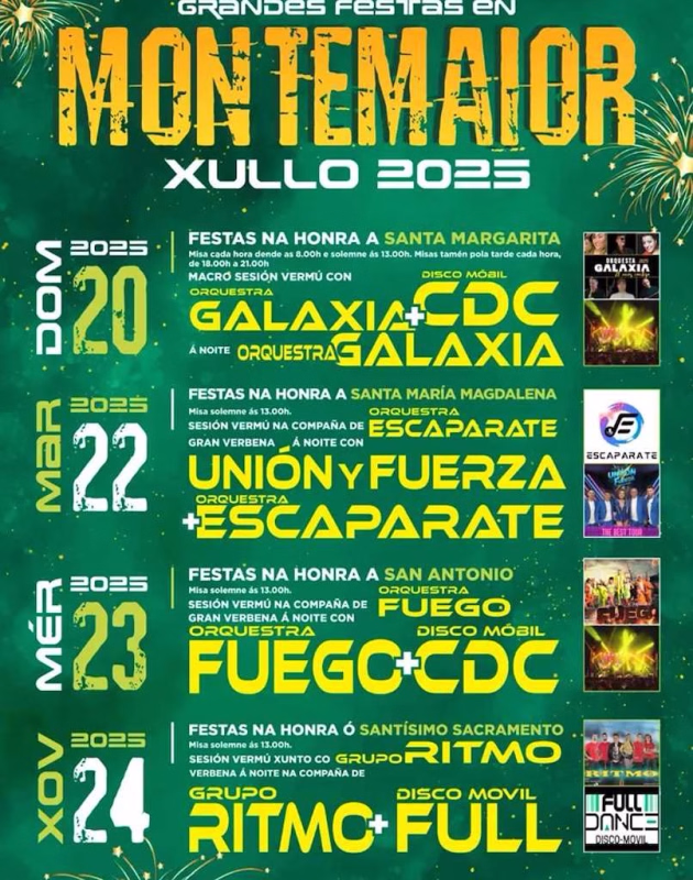 Fiestas Patronales de Montemaior (2026) en A Laracha en A Laracha