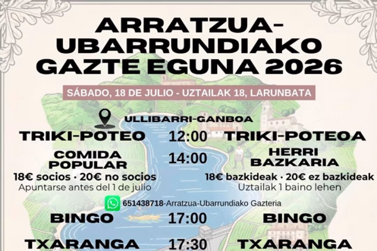 Gazte Eguna de Arratzua-Ubarrundia 2026 en Arrazua-Ubarrundia