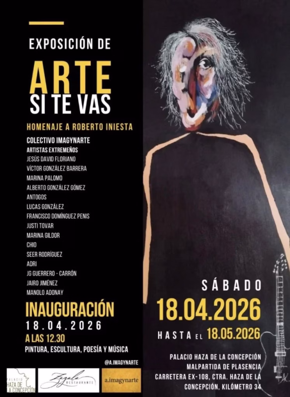 Homenaje artístico a Robe en Malpartida de Plasencia en Malpartida de Plasencia