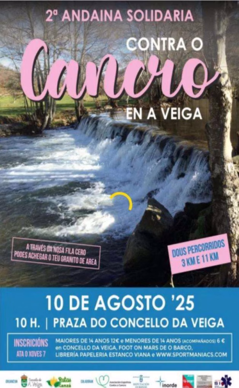 II Andaina Solidaria Contra o Cancro  en A Veiga en A Veiga