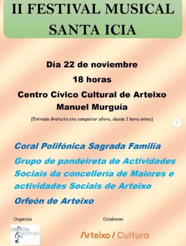II Festival Musical Santa Icía en Arteixo en Arteixo