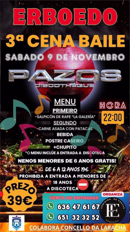 III Cena-Baile de Erboedo en A Laracha en A Laracha