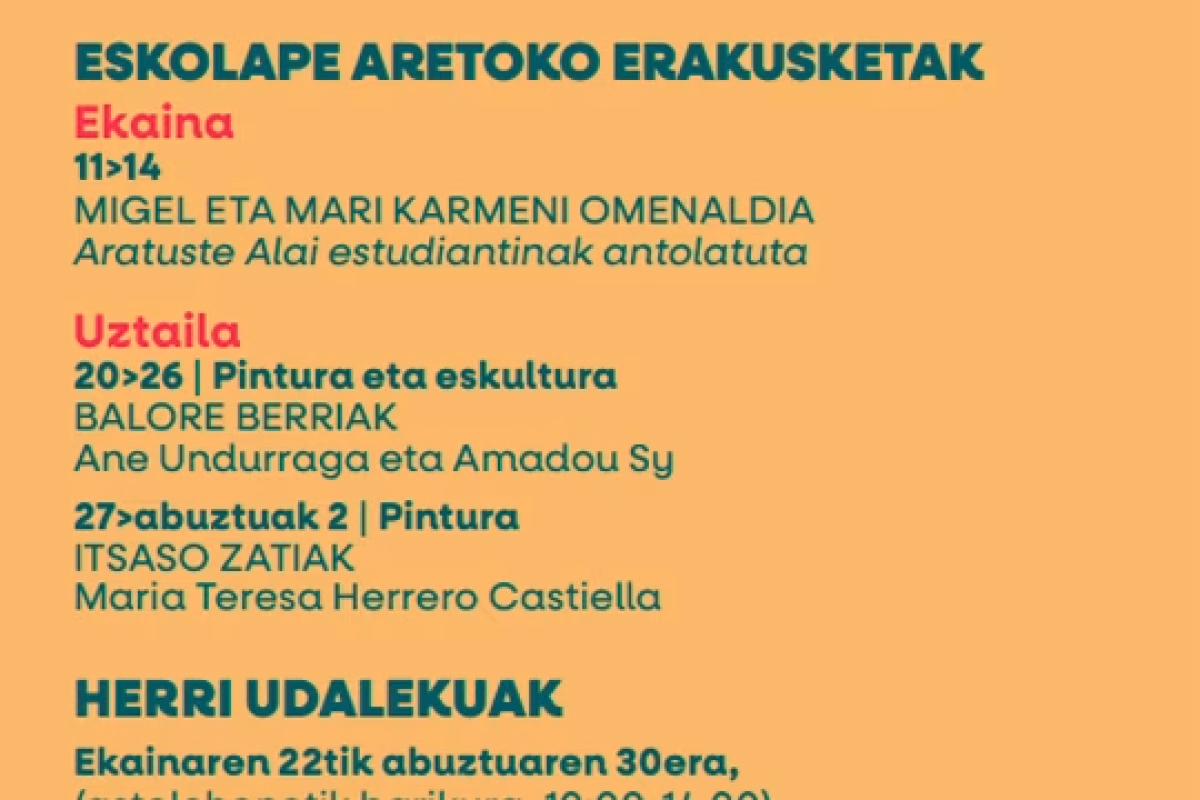 "ITSASO ZATIAK", exposición de Maria Teresa Herrero Castiella en Lekeitio
