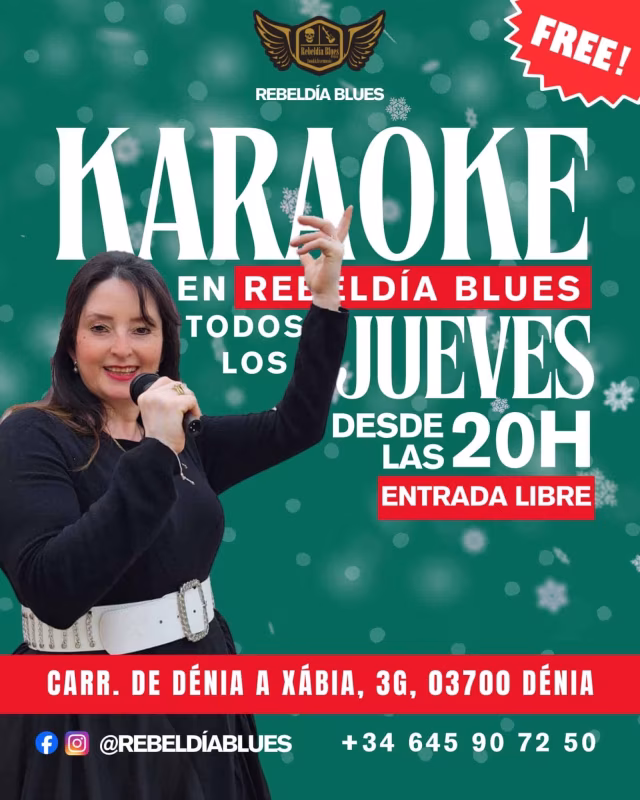 Karaoké en Rebeldía Blues en Dénia