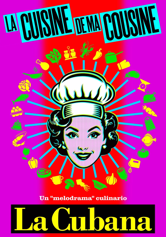 Cartel de La cuisine de ma cousine (La cocina de mi prima) - La Cubana en Bilbao