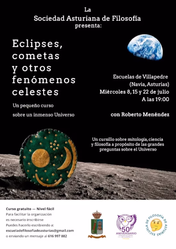 La Sociedad Asturiana de Filosofía organiza este curso gratuito en Vil en Navia