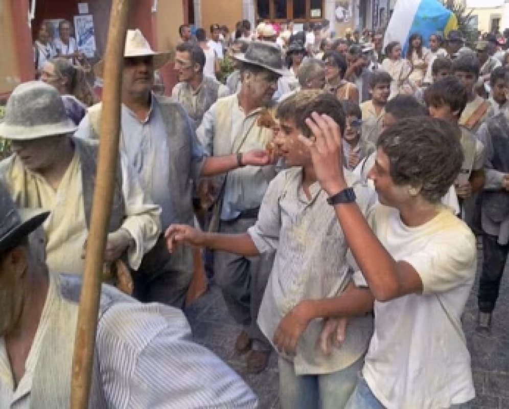 La traída del gofio en Agüimes