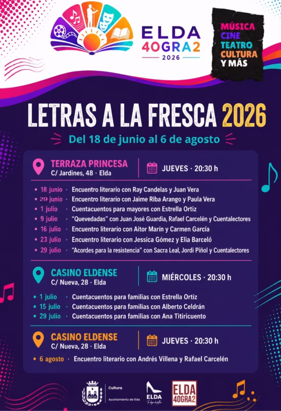 Letras a la fresca. Cuenta cuentos para familias con Ana Cristina Lluch en Elda