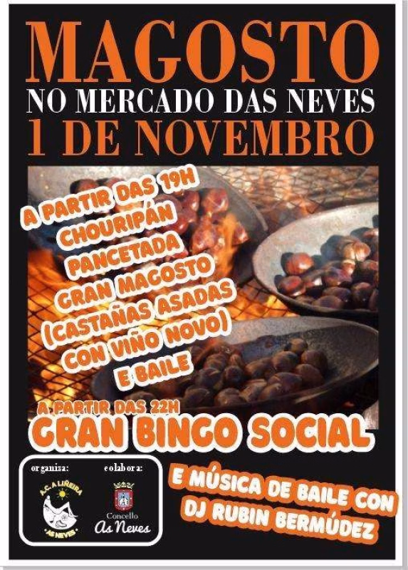 Magosto no Mercado  en As Neves en As Neves