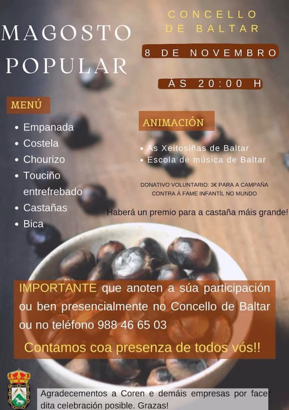 Magosto Popular  en Baltar en Baltar