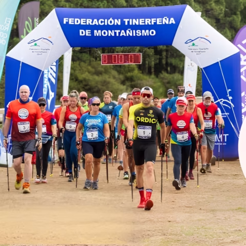 Marcha Nórdica Finca Don Leandro en La Esperanza