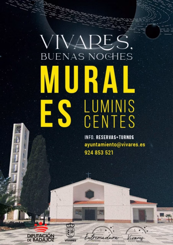Murales Luminiscentes en Vivares en Don Benito