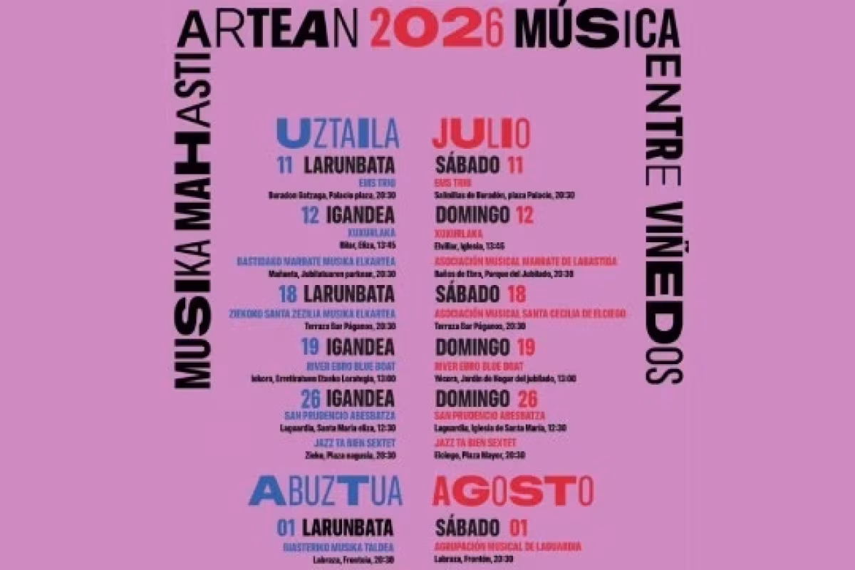 Música entre Viñedos 2026: Agrupación Musical de Laguardia en Oyón-Oion