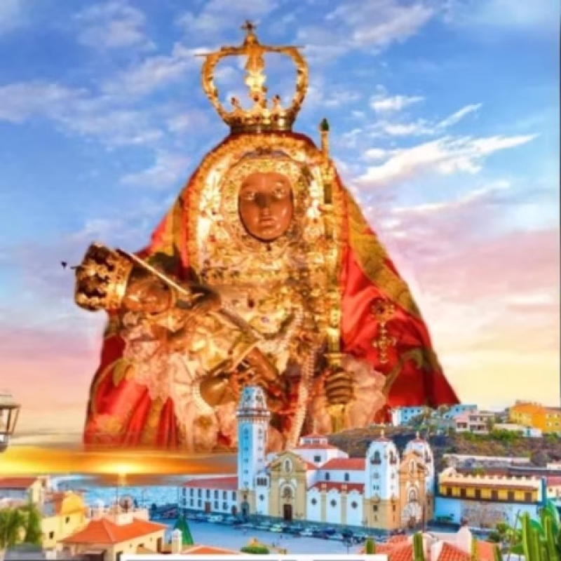 Ofrenda Atlético Floral Virgen de Candelaria en Candelaria