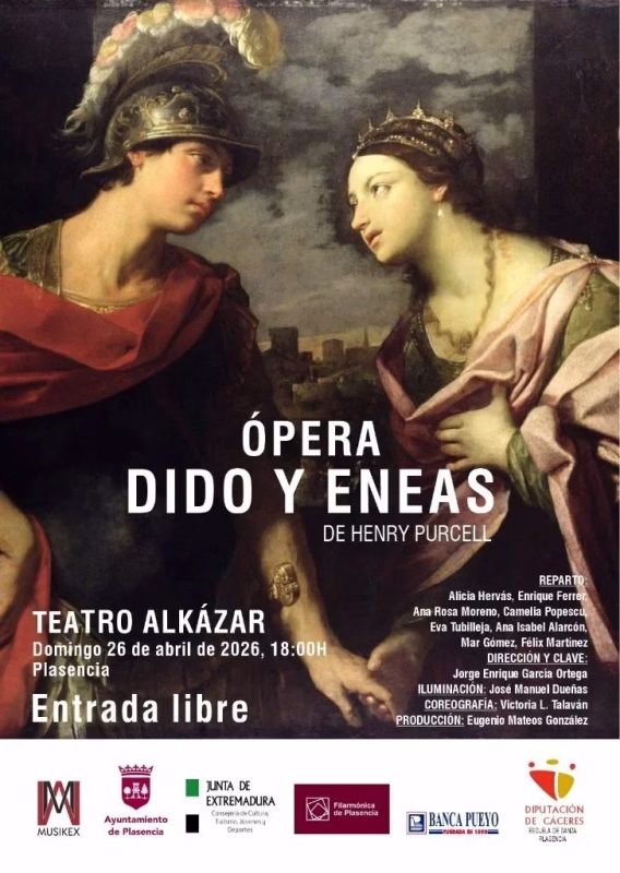 Ópera Dido y Eneas en Plasencia en Plasencia
