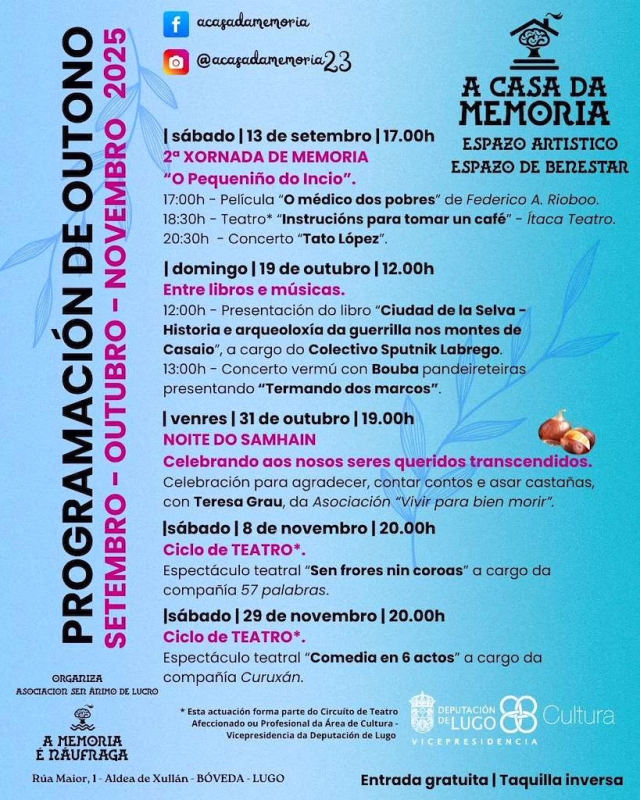 Outono da Casa da Memoria en Bóveda en Bóveda