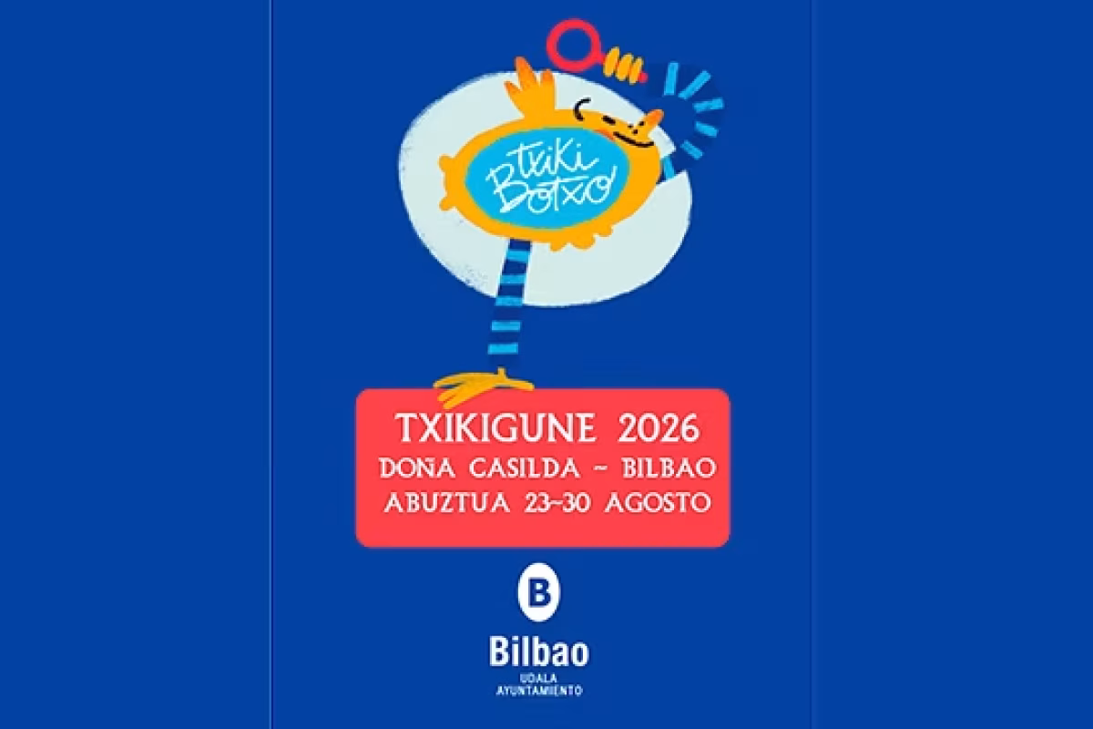 Cartel de Programa Aste Nagusia 2026: Programa Txikigunea en Bilbao