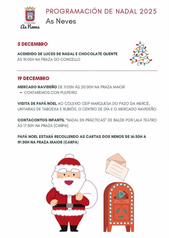 Programa de Navidad – Cabalgata de Reyes en As Neves en As Neves